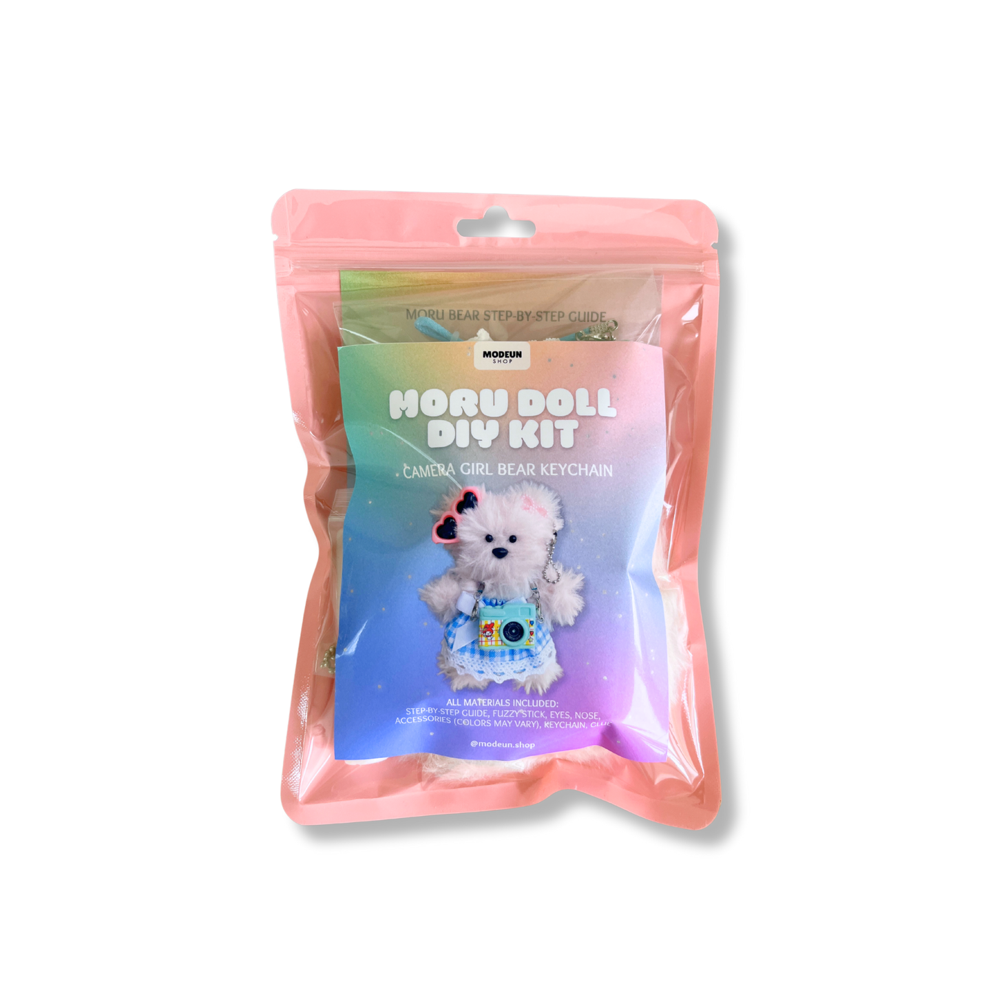 CAMERA GIRL BEAR DIY KEYCHAIN KIT