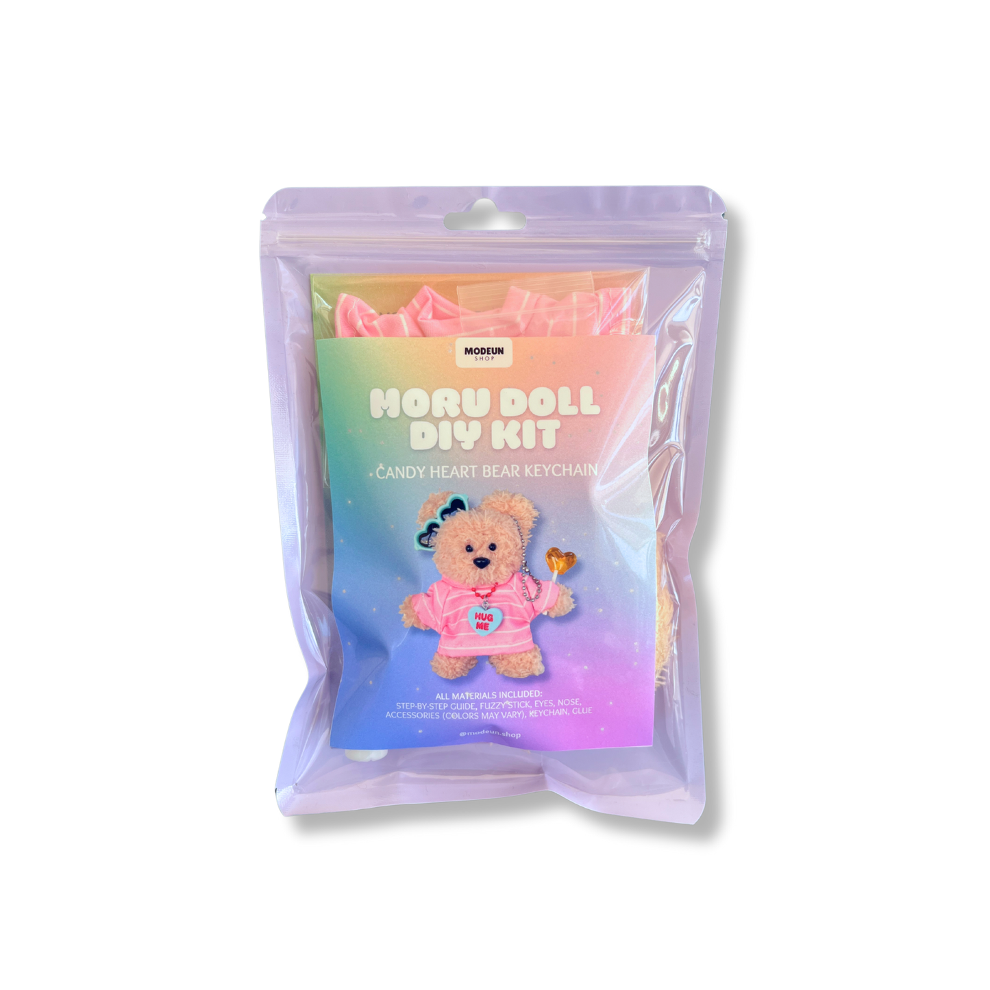 CANDY HEART BEAR DIY KEYCHAIN KIT