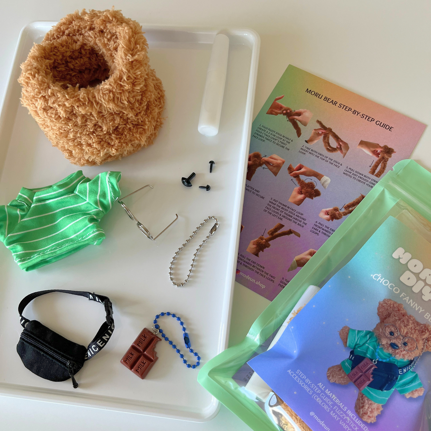 CHOCO FANNY PACK BEAR DIY KEYCHAIN KIT