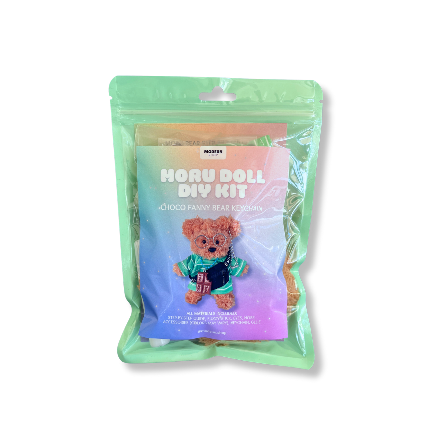 CHOCO FANNY PACK BEAR DIY KEYCHAIN KIT