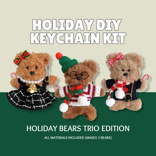 HOLIDAY TRIO SET DIY KEYCHAIN KIT BOX