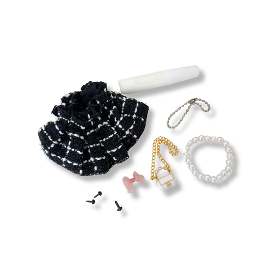 FANCY BLACK MORU DOG DIY KIT