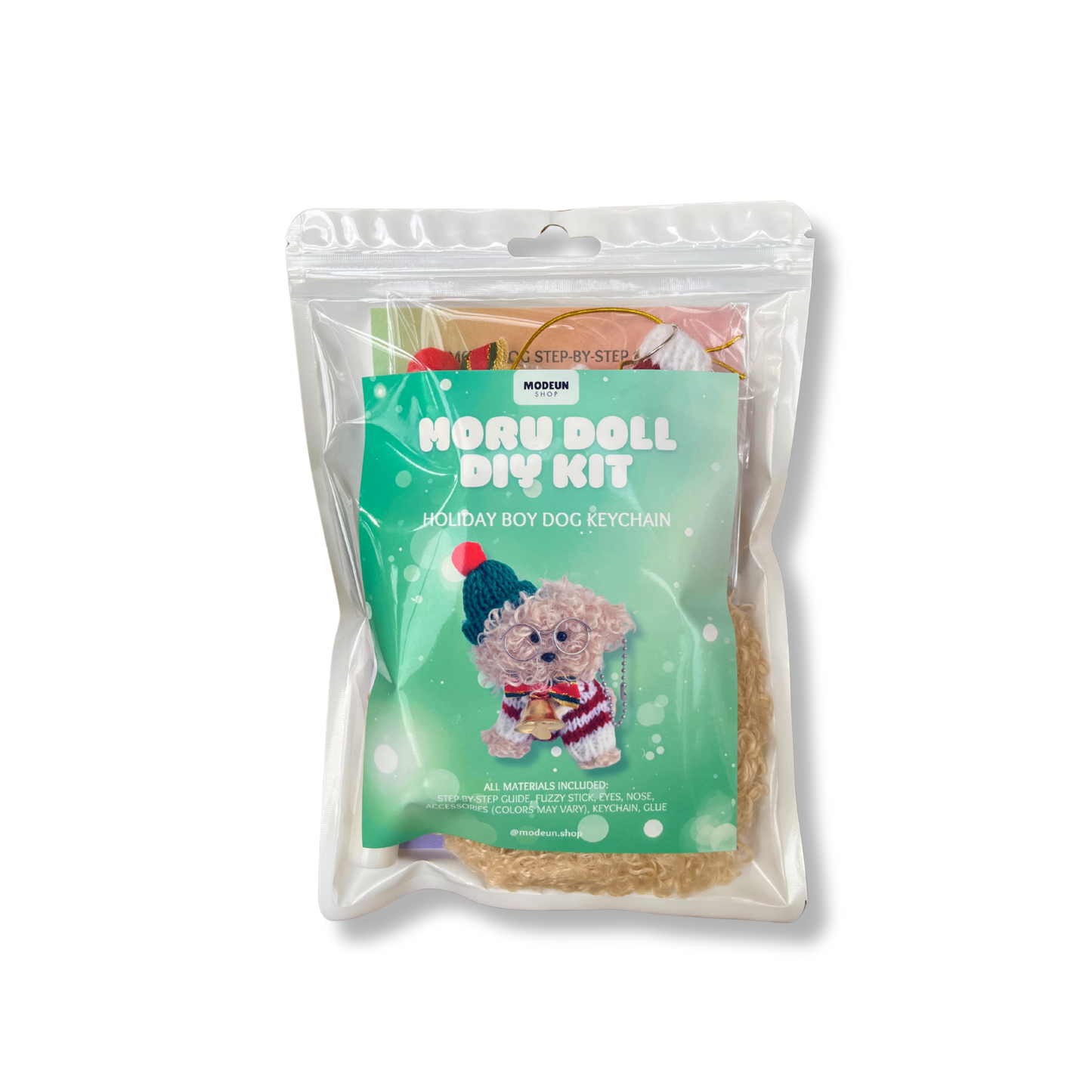 HOLIDAY BOY MORU DOG DIY KEYCHAIN KIT