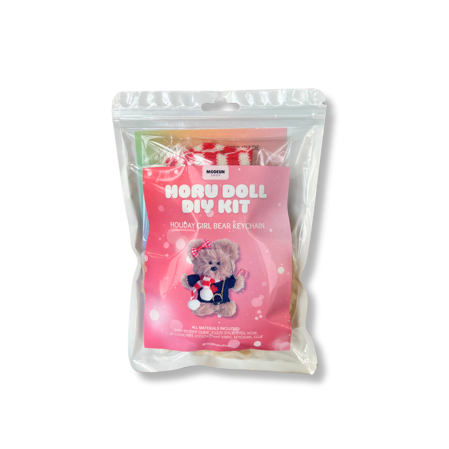 HOLIDAY GIRL BEAR DIY KEYCHAIN KIT