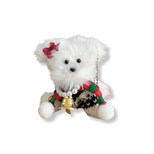 HOLIDAY GIRL MORU DOG DIY KEYCHAIN KIT