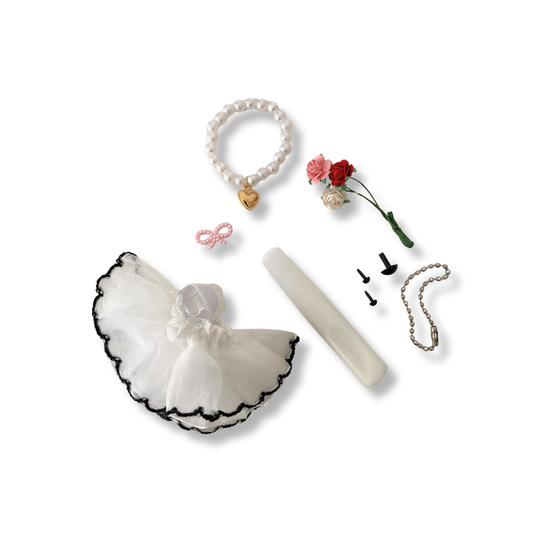 LOVELY FLORAL BEAR DIY KEYCHAIN KIT